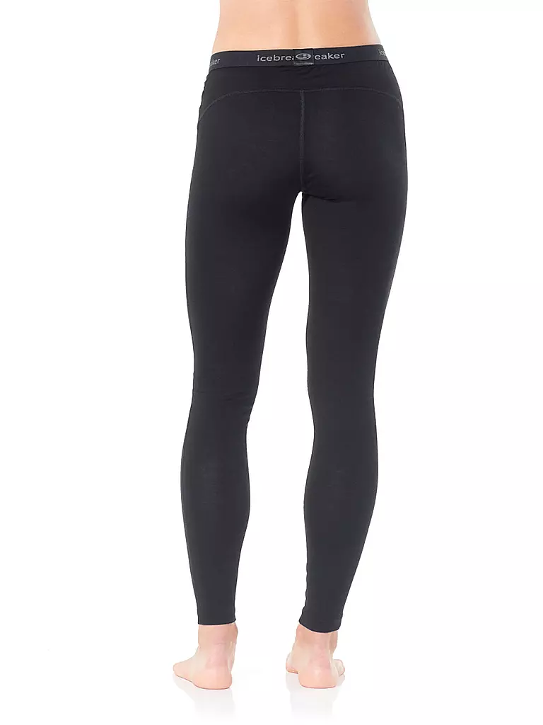 ICEBREAKER | Damen Legging Merino 200 Oasis | schwarz