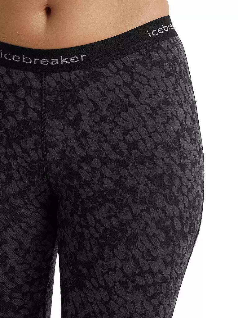 ICEBREAKER | Damen Legging Merino 200 Oasis | schwarz