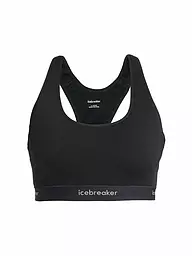 ICEBREAKER | Damen Sport-BH Racerback Merino 125 Low Support | Schwarz