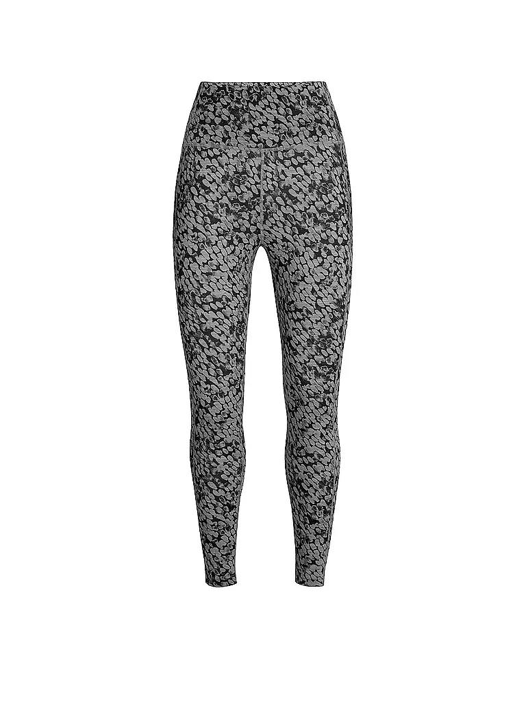 ICEBREAKER | Damen Tight Merino Fastray High Rise Forest Shadows  | grau