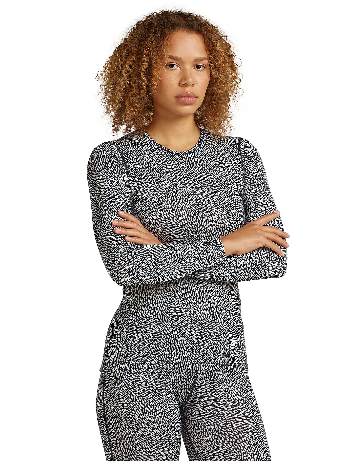 ICEBREAKER | Damen Unterzieh Shirt Oasis 200 Merino | schwarz