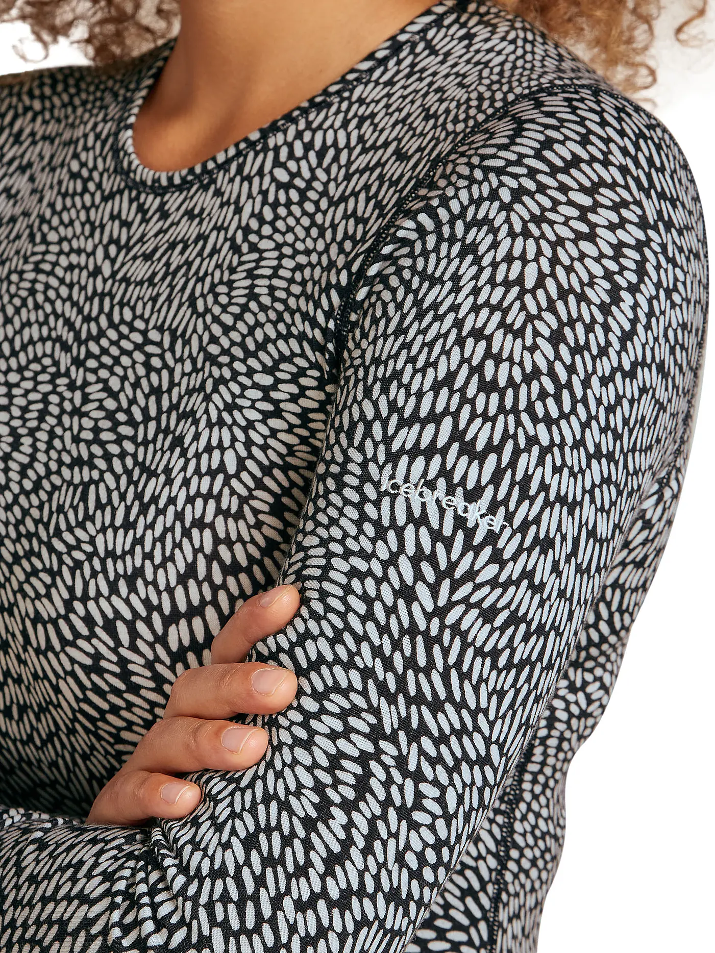 ICEBREAKER | Damen Unterzieh Shirt Oasis 200 Merino | schwarz