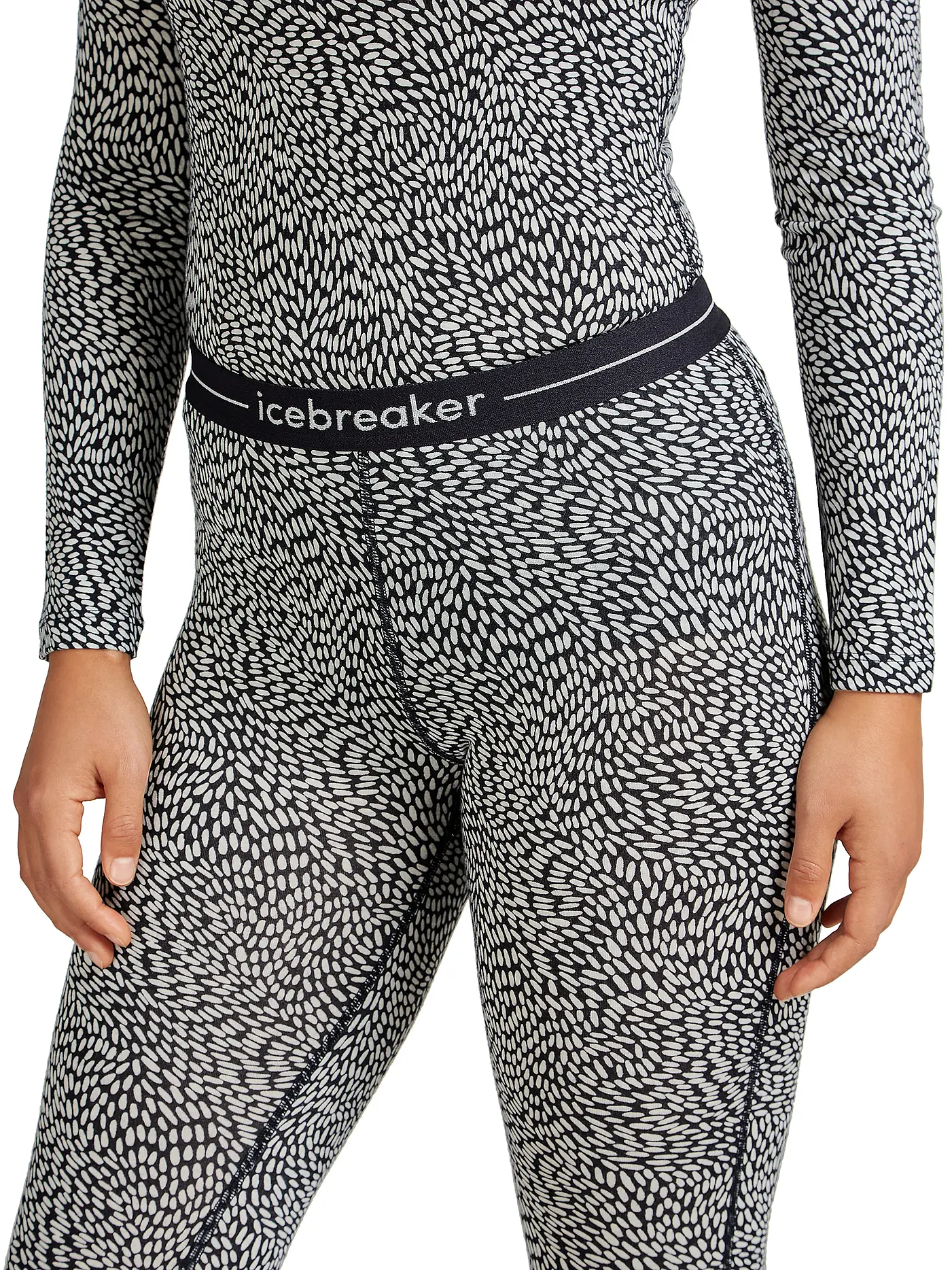 ICEBREAKER | Damen Unterziehhose Oasis 200 Merino Meliert | dunkelblau