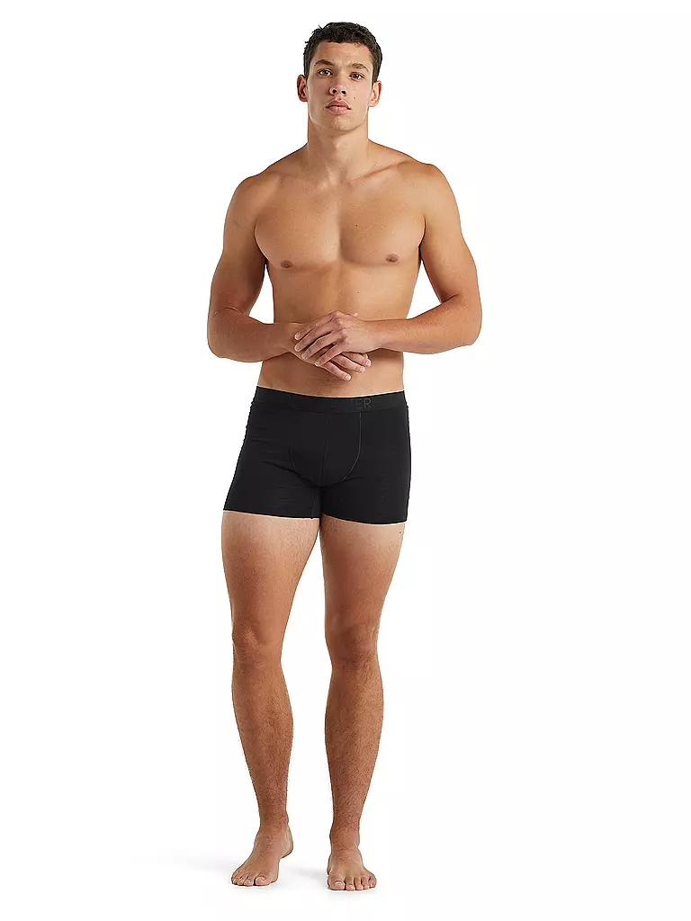 ICEBREAKER | Herren Boxer Cool-Lite™ Merino Anatomica | schwarz