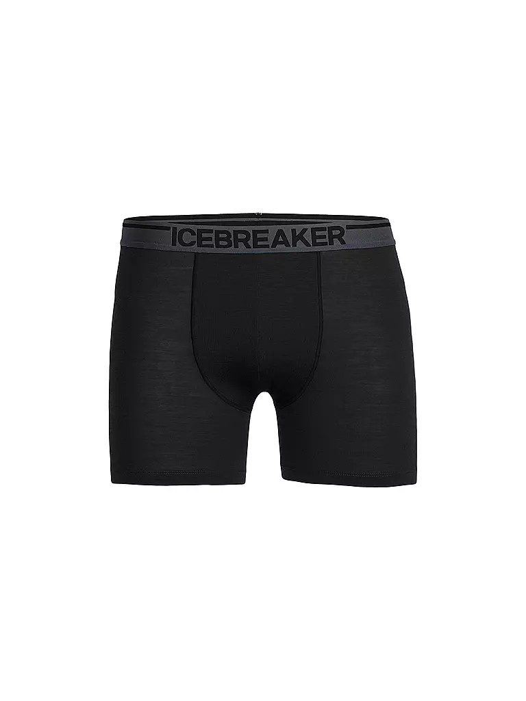 ICEBREAKER | Herren Boxershort Merino Anatomica | schwarz