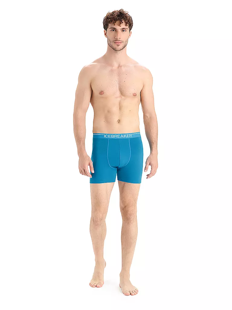 ICEBREAKER | Herren Boxershort Merino Anatomica | blau