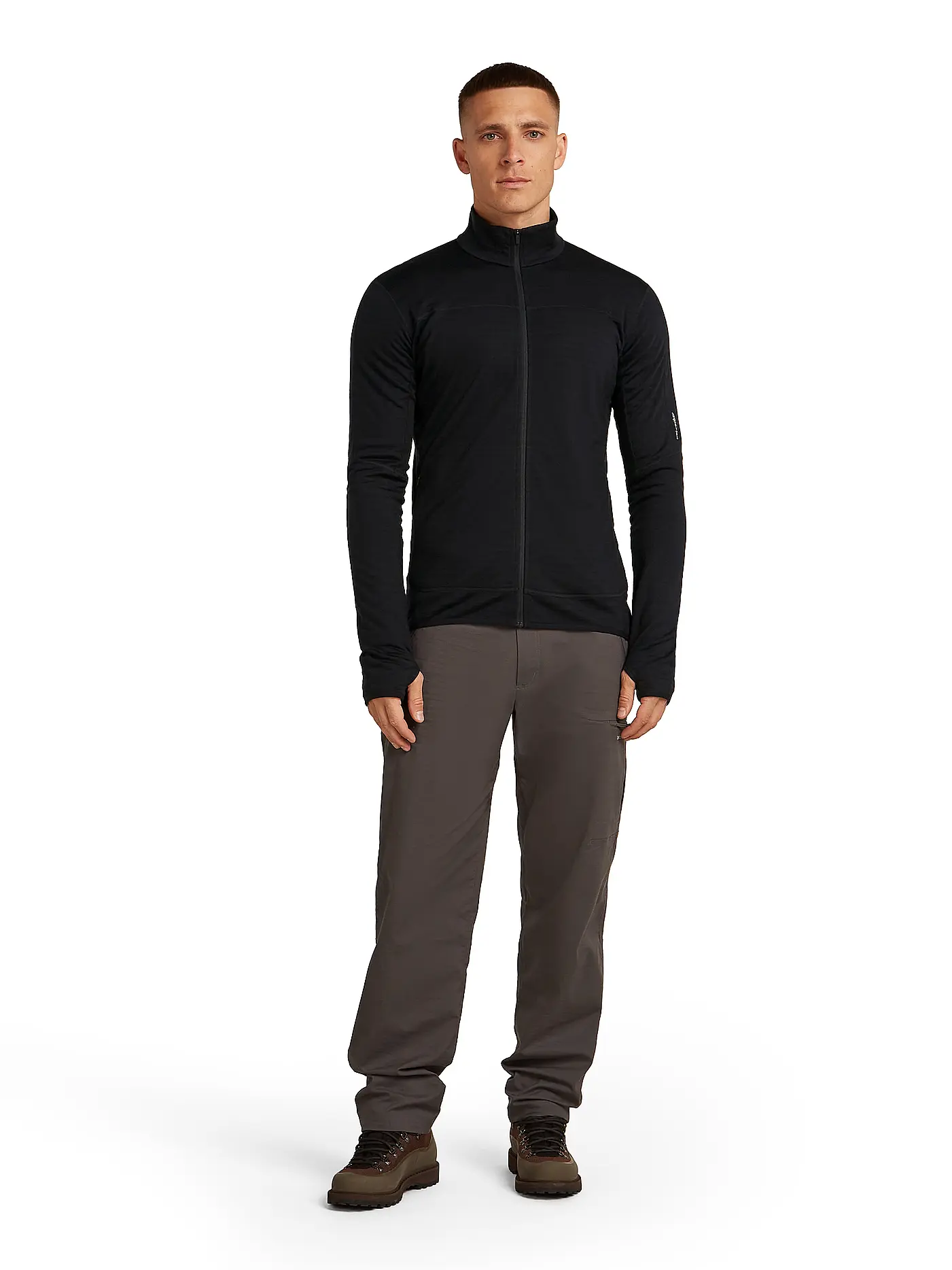 ICEBREAKER | Herren Fleecejacke Real 300 Merino | schwarz