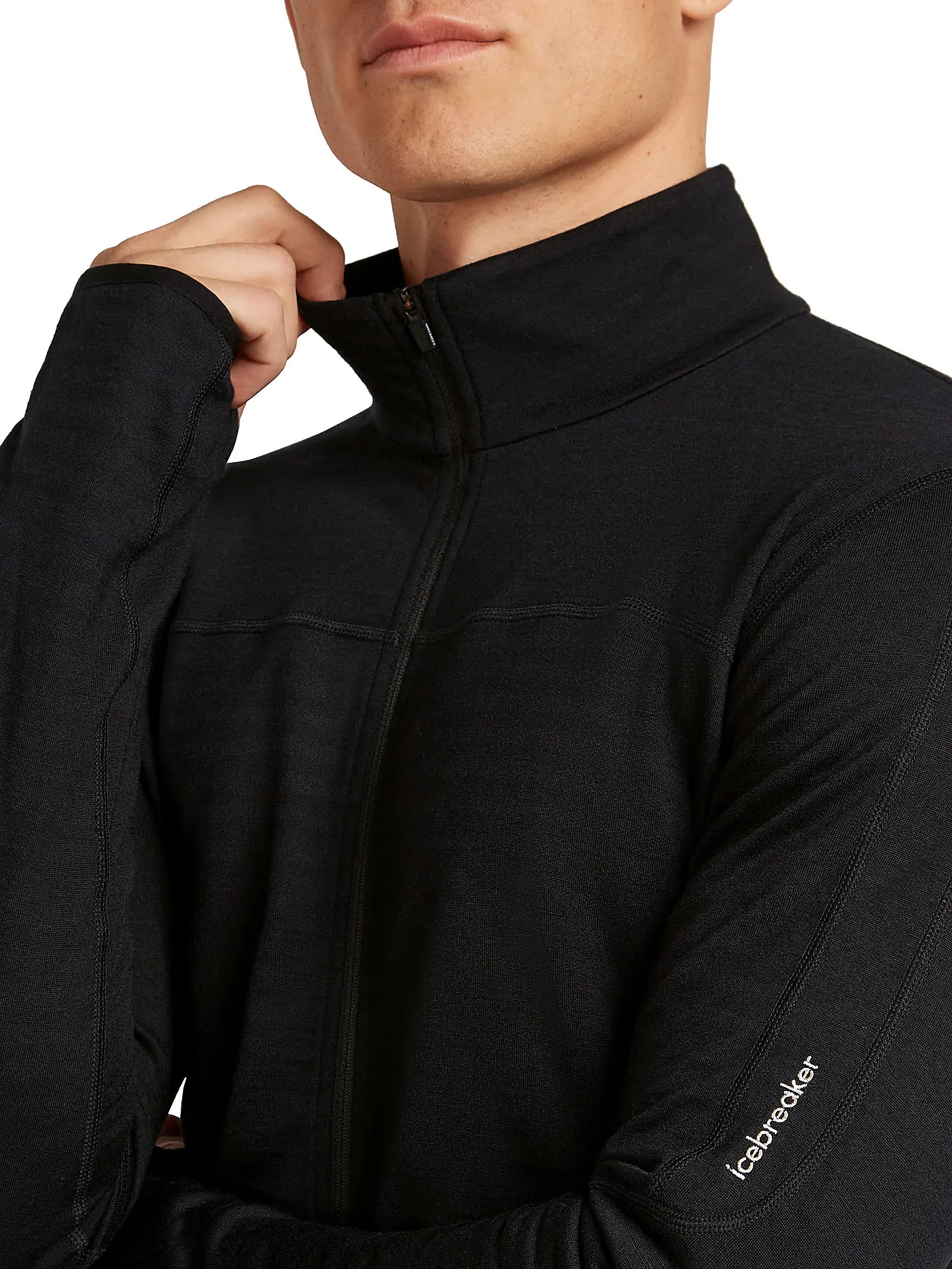 ICEBREAKER | Herren Fleecejacke Real 300 Merino | schwarz