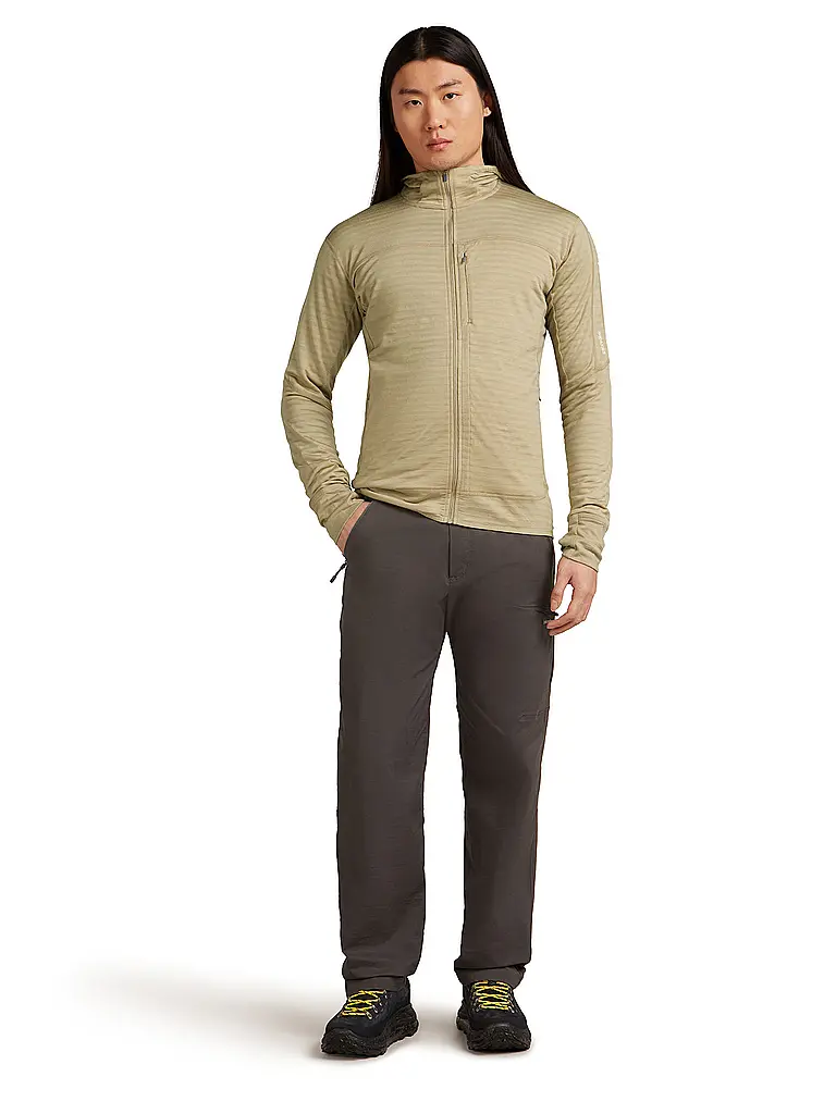 ICEBREAKER | Herren Fleecejacke Real Fleece 300 Merino Hoodie | beige