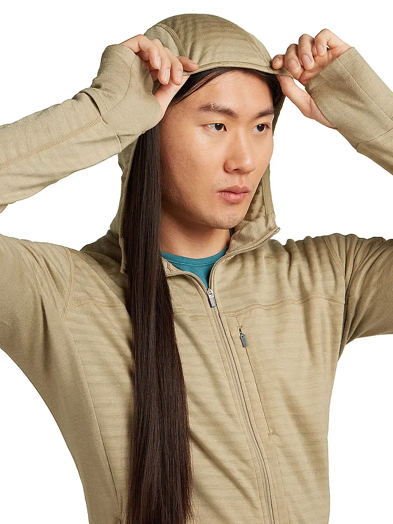 ICEBREAKER | Herren Fleecejacke Real Fleece 300 Merino Hoodie | 
