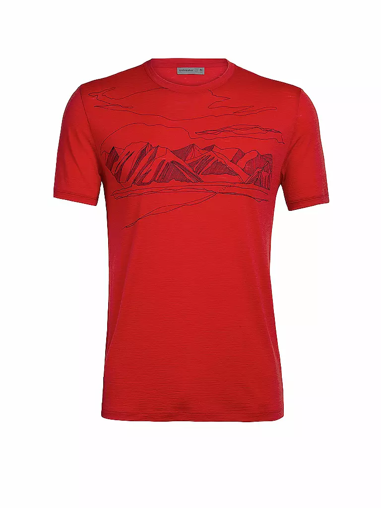 ICEBREAKER | Herren Funktionsshirt Spector | rot