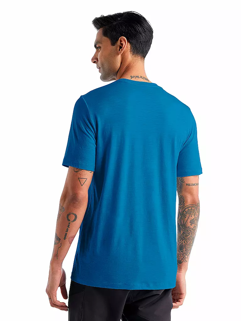 ICEBREAKER | Herren Funktionsshirt Tech Lite Waschbaer Wandering | blau