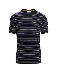 ICEBREAKER | Herren Funktionsshirt Wave Stripe | dunkelblau