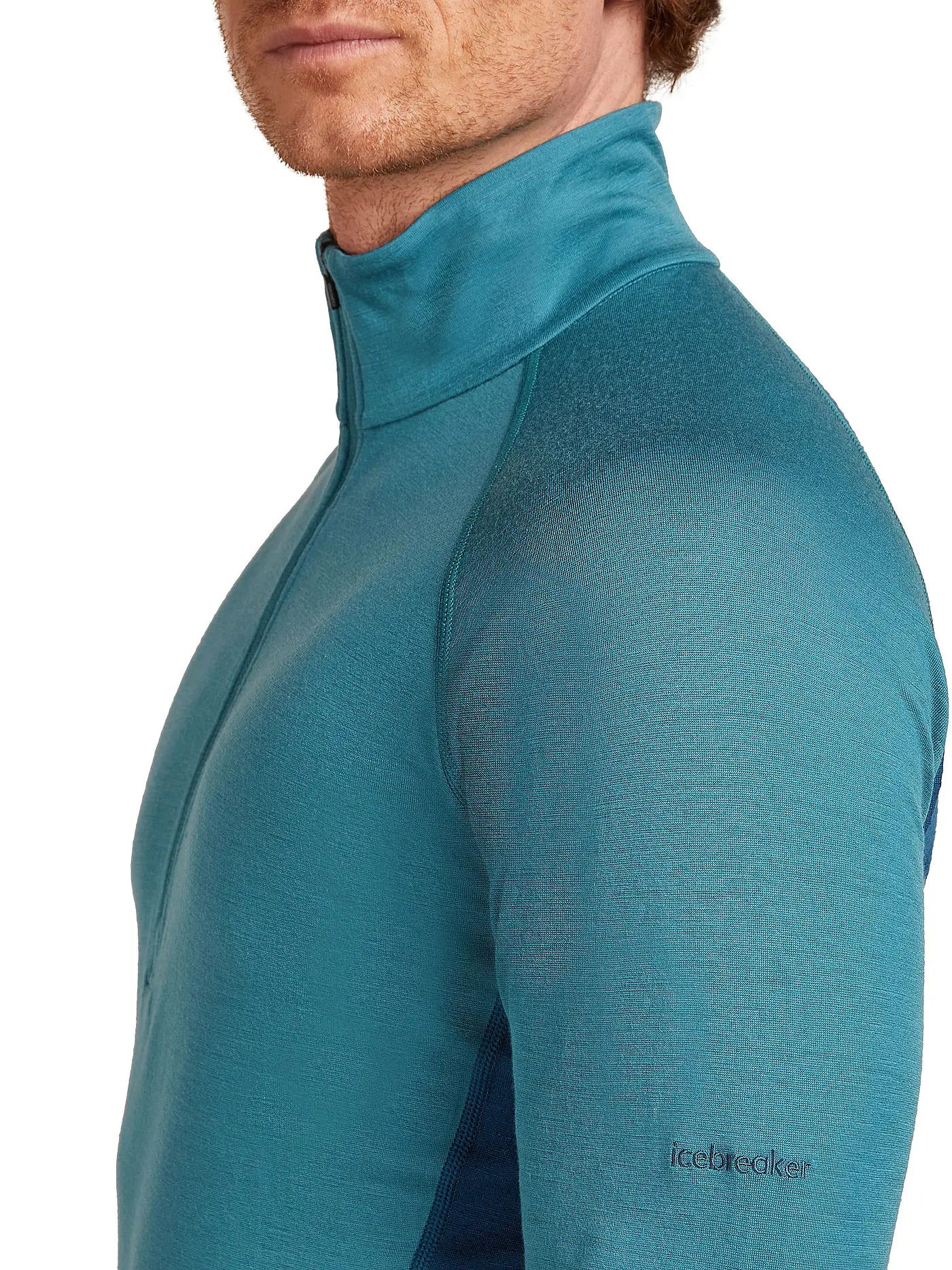 ICEBREAKER | Herren Unterzieh Zipshirt 200 Merino ZoneKnit | petrol