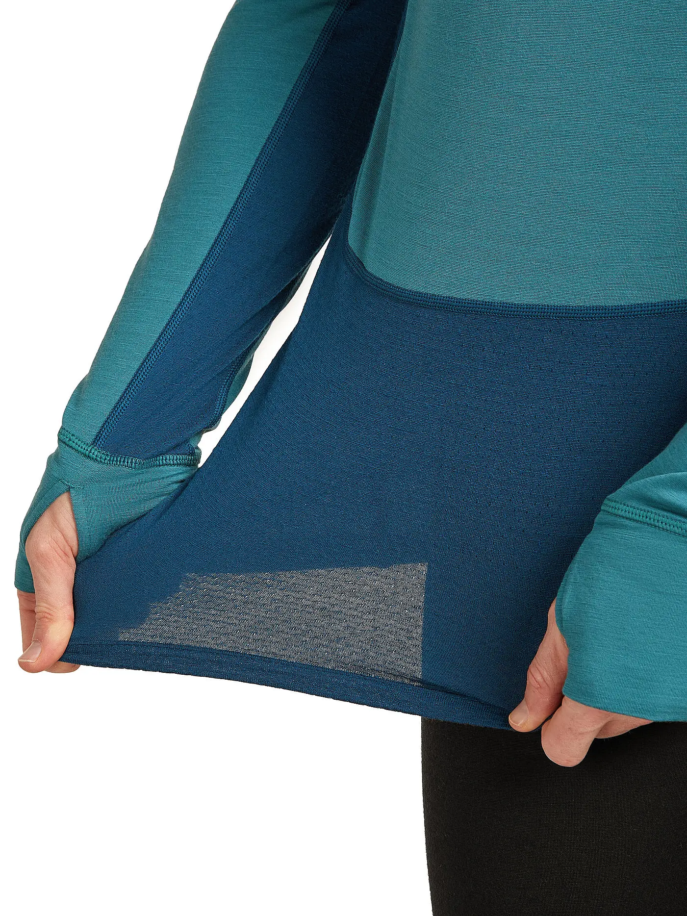 ICEBREAKER | Herren Unterzieh Zipshirt 200 Merino ZoneKnit | petrol