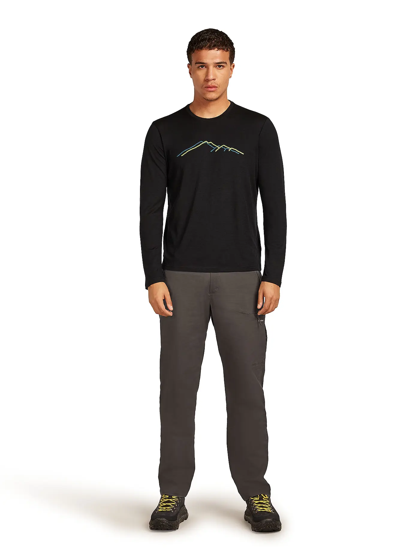 ICEBREAKER | Herren Unterziehshirt Rain Ridge 150 Tech | schwarz