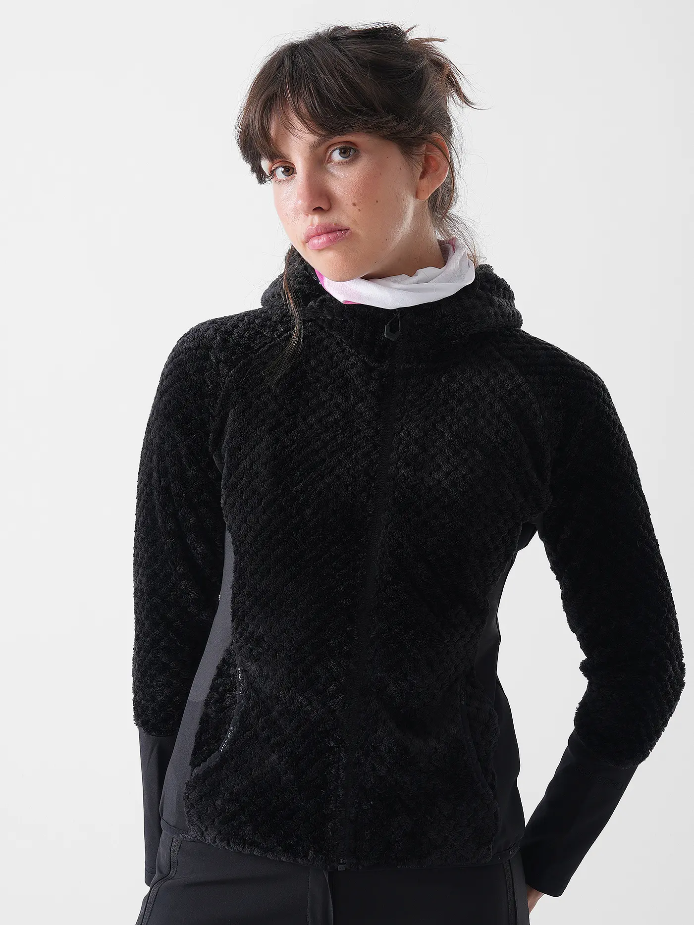 ICEPEAK | Damen Fleecejacke Daisetta Hoodie | schwarz