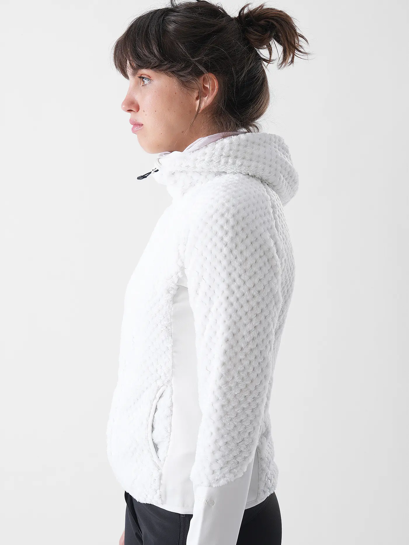 ICEPEAK | Damen Fleecejacke Daisetta Hoodie | weiss