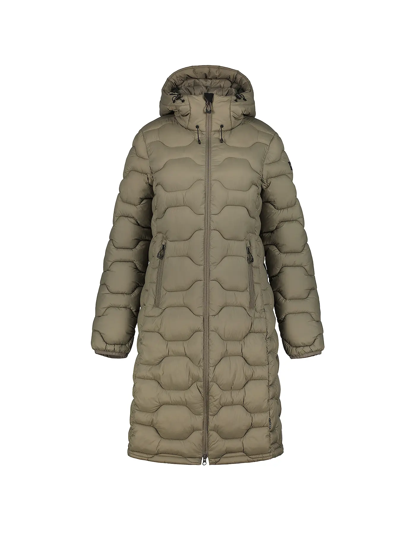 ICEPEAK | Damen Iso Wintermantel Hoodie | olive