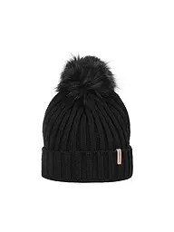 ICEPEAK | Damen Mütze Hazen Bommel | schwarz