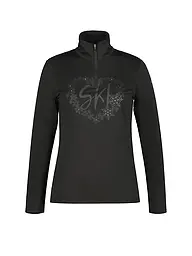 ICEPEAK | Damen Unterzieh Zipshirt Ellenton | Schwarz