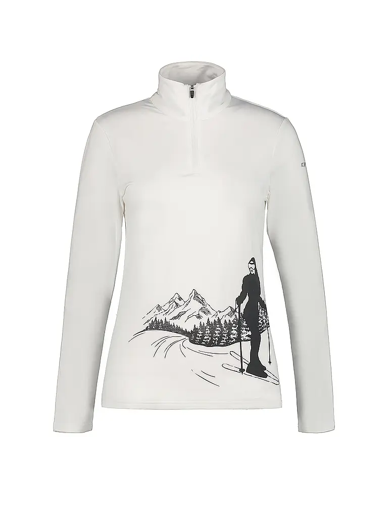 ICEPEAK | Damen Unterzieh Zipshirt Ellenton | weiss