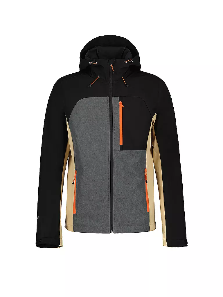 ICEPEAK | Herren Softshelljacke Brooker Hoodie | grau