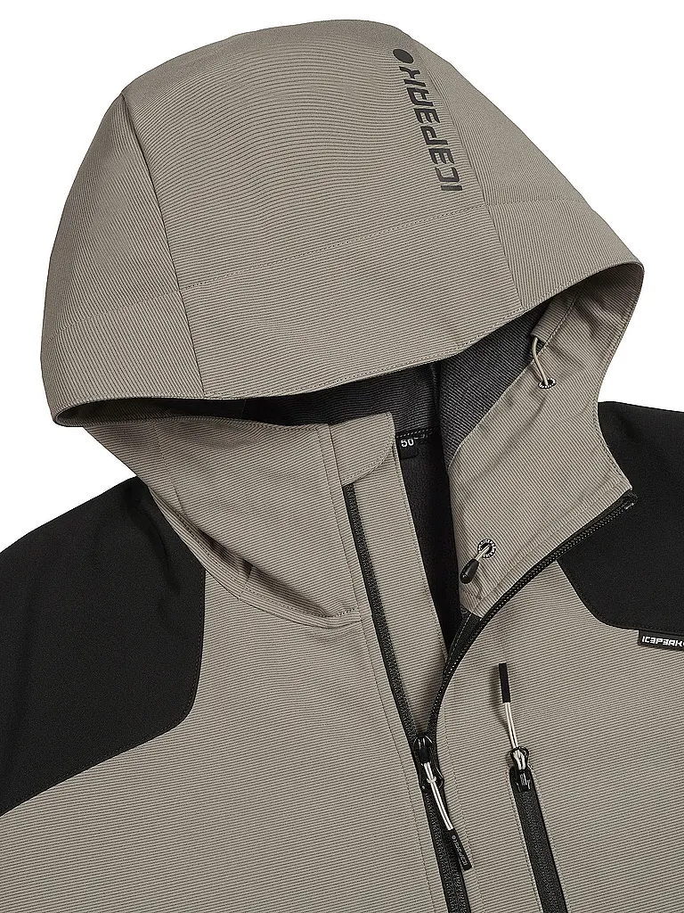 ICEPEAK | Herren Softshelljacke Buxton Hoodie | Beige