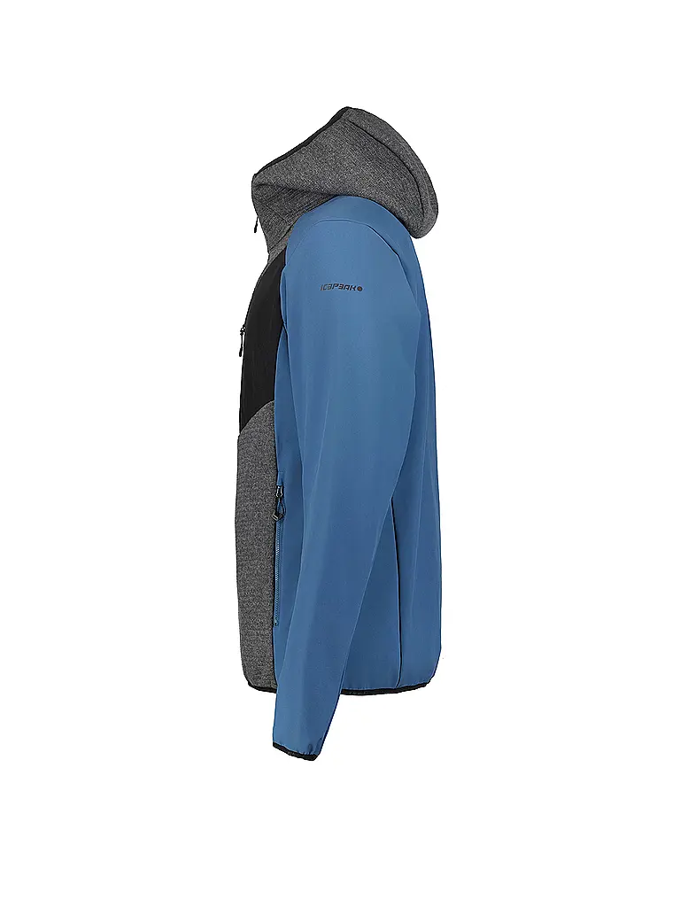 ICEPEAK | Herren Touren Fleecejacke Danfort Hoodie | blau
