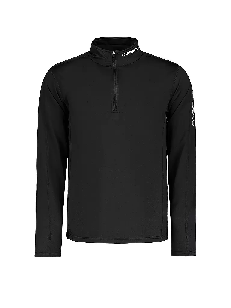 ICEPEAK | Herren Unterzieh Zipshirt Fleminton | schwarz