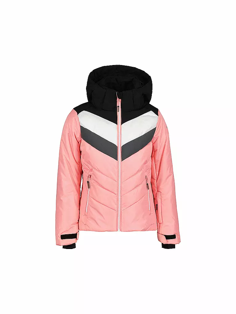 8848 Montrose Skijacke Mädchen - Wasserdicht 10.000mm, Gr. 140, Lila-weiß-schwarz