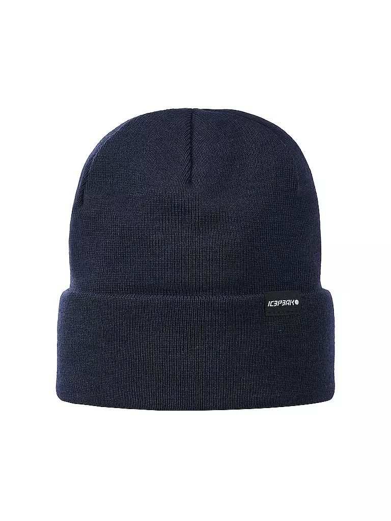 ICEPEAK | Wollmütze Hereford  | dunkelblau