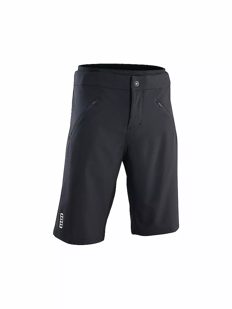 ION | Herren Radshort Logo Plus | schwarz