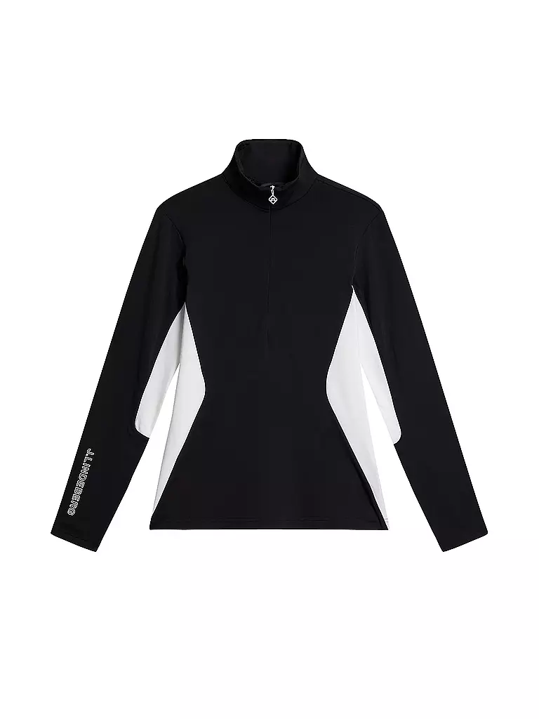 J.LINDEBERG | Damen Unterzieh Zipshirt Cookies | schwarz