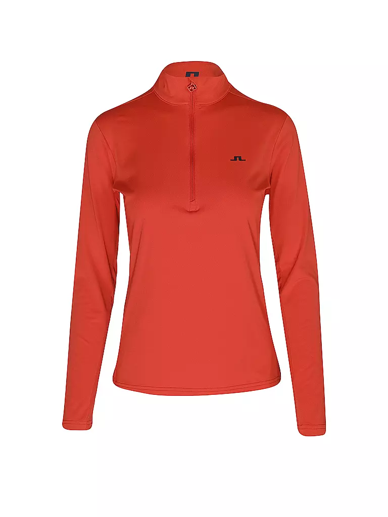 J.LINDEBERG | Damen Unterzieh Zipshirt Lauryn | rot