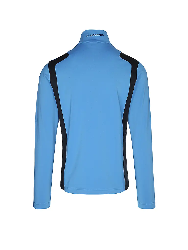 J.LINDEBERG | Herren Unterzieh Zipshirt Lukas Quarter Zip Mid Layer | Blau