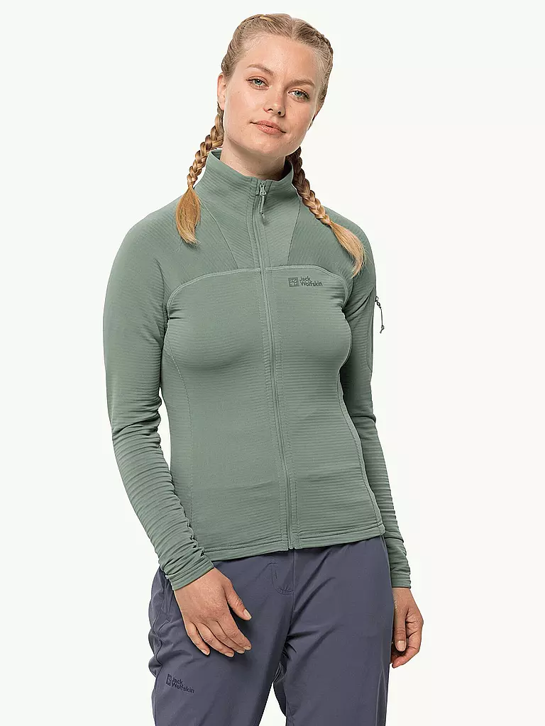 JACK WOLFSKIN | Damen Fleecejacke Prelight | olive