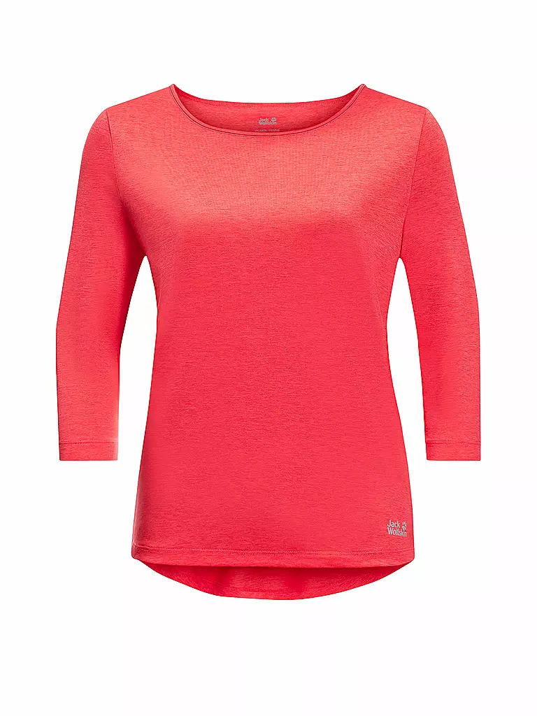 JACK WOLFSKIN | Damen Funktionsshirt Pack & Go 3/4 | rot