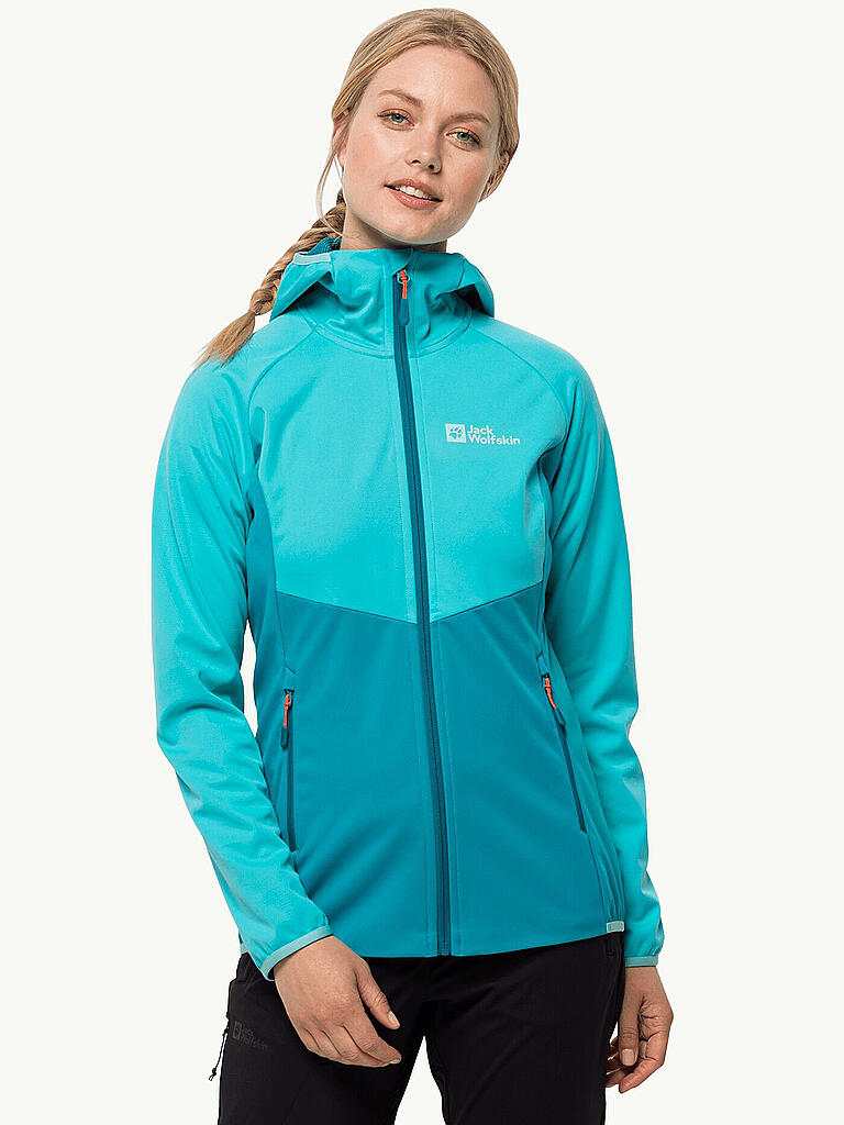 Jack Wolfskin Jacke 2 In 1 Damen JACK WOLFSKIN Damen Softshell Jacke Go Hike türkis