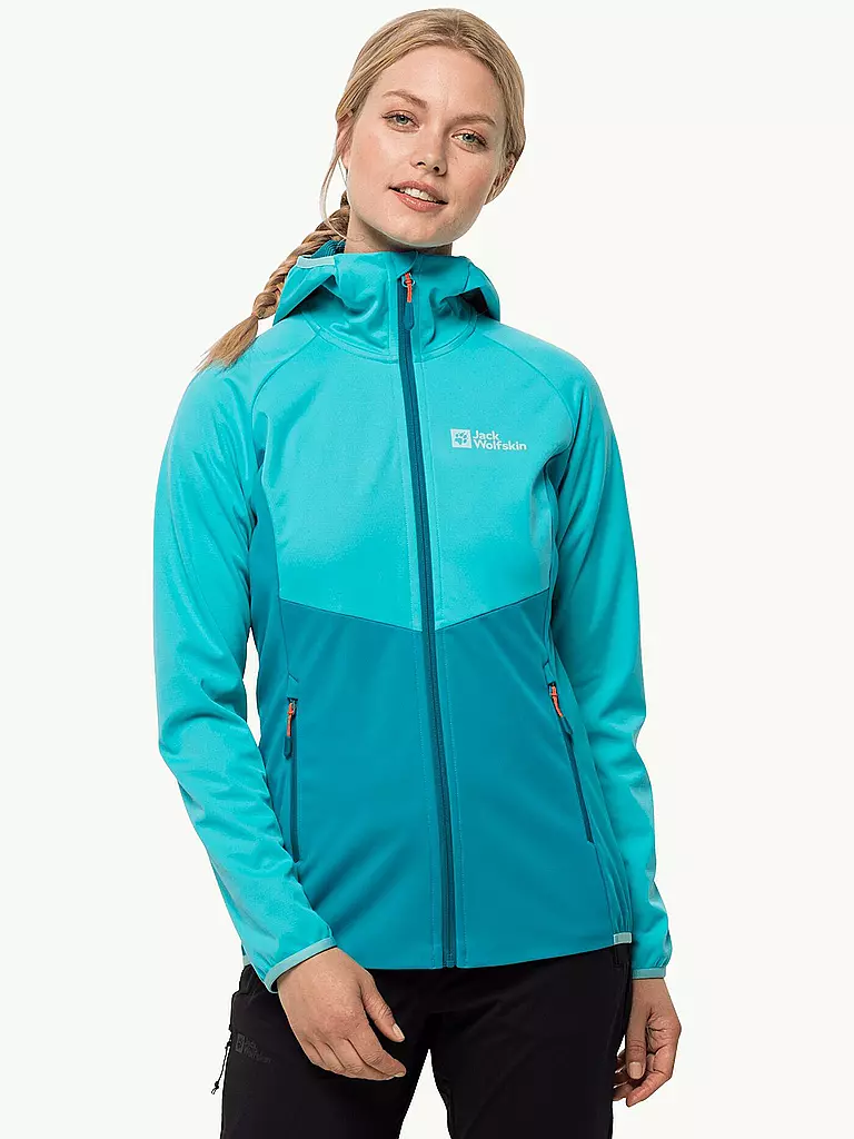 JACK WOLFSKIN | Damen Softshell Jacke Go Hike | türkis