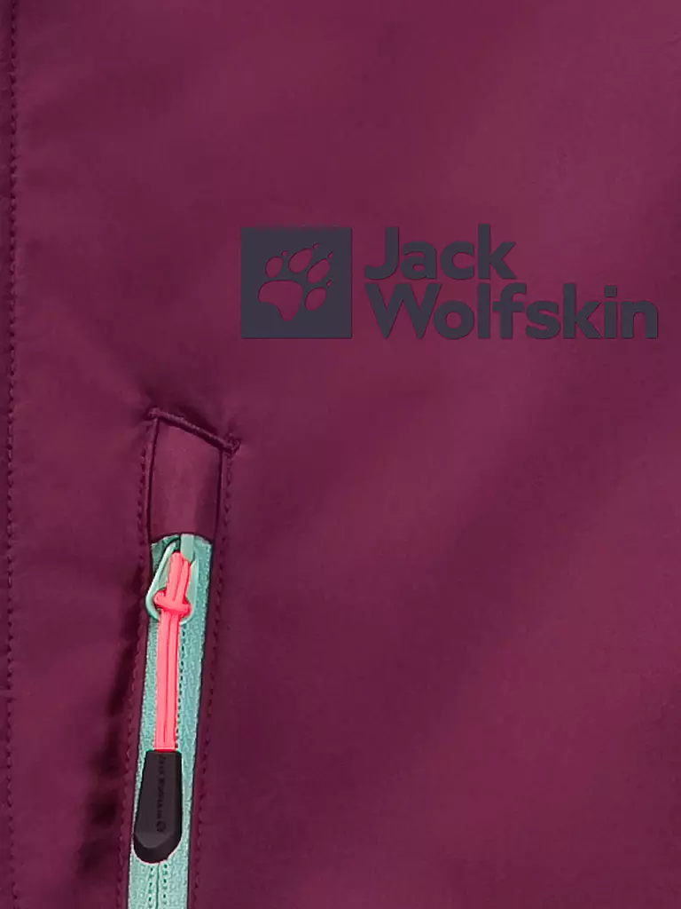 JACK WOLFSKIN | Damen Softshelljacke Alpspitze Hoodie | beere