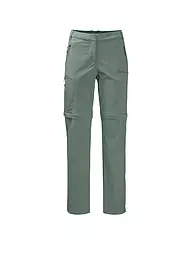 JACK WOLFSKIN | Damen Wanderhose Glastal Zip Off | olive