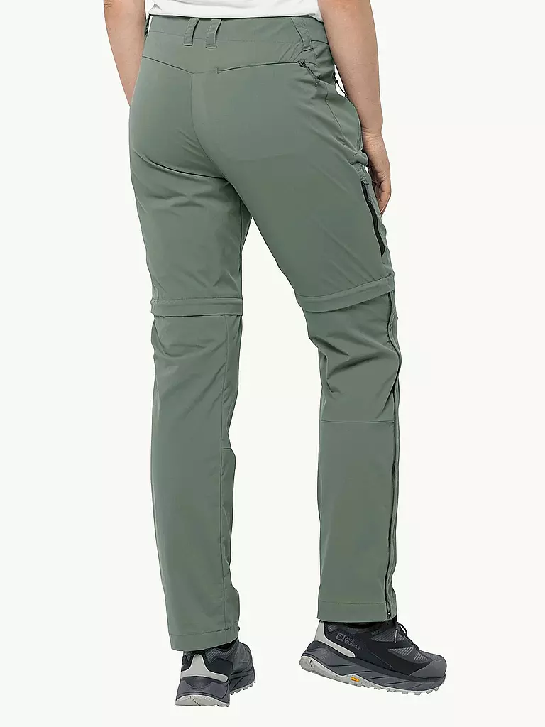 JACK WOLFSKIN | Damen Wanderhose Glastal Zip Off | olive