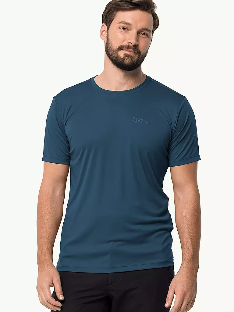 JACK WOLFSKIN | Herren Funktionsshirt Tech  | dunkelblau