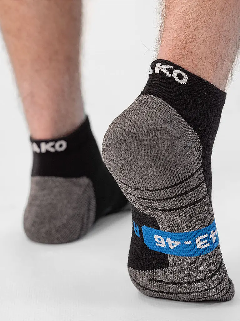 JAKO | Tennissocken Kurz | schwarz