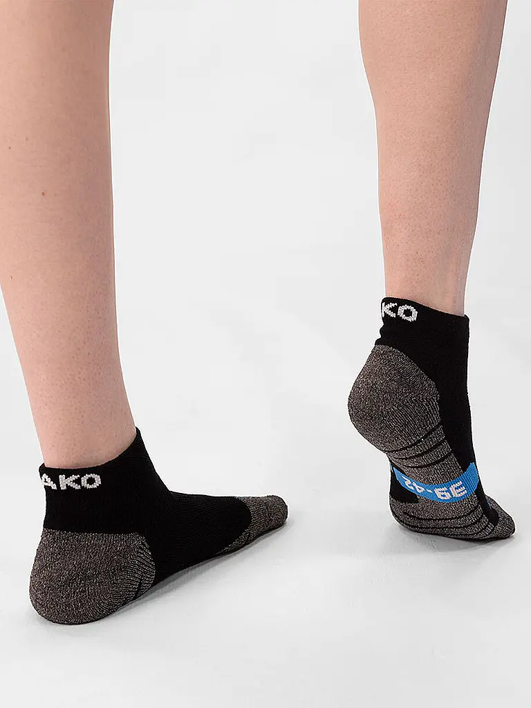 JAKO | Tennissocken Kurz | schwarz