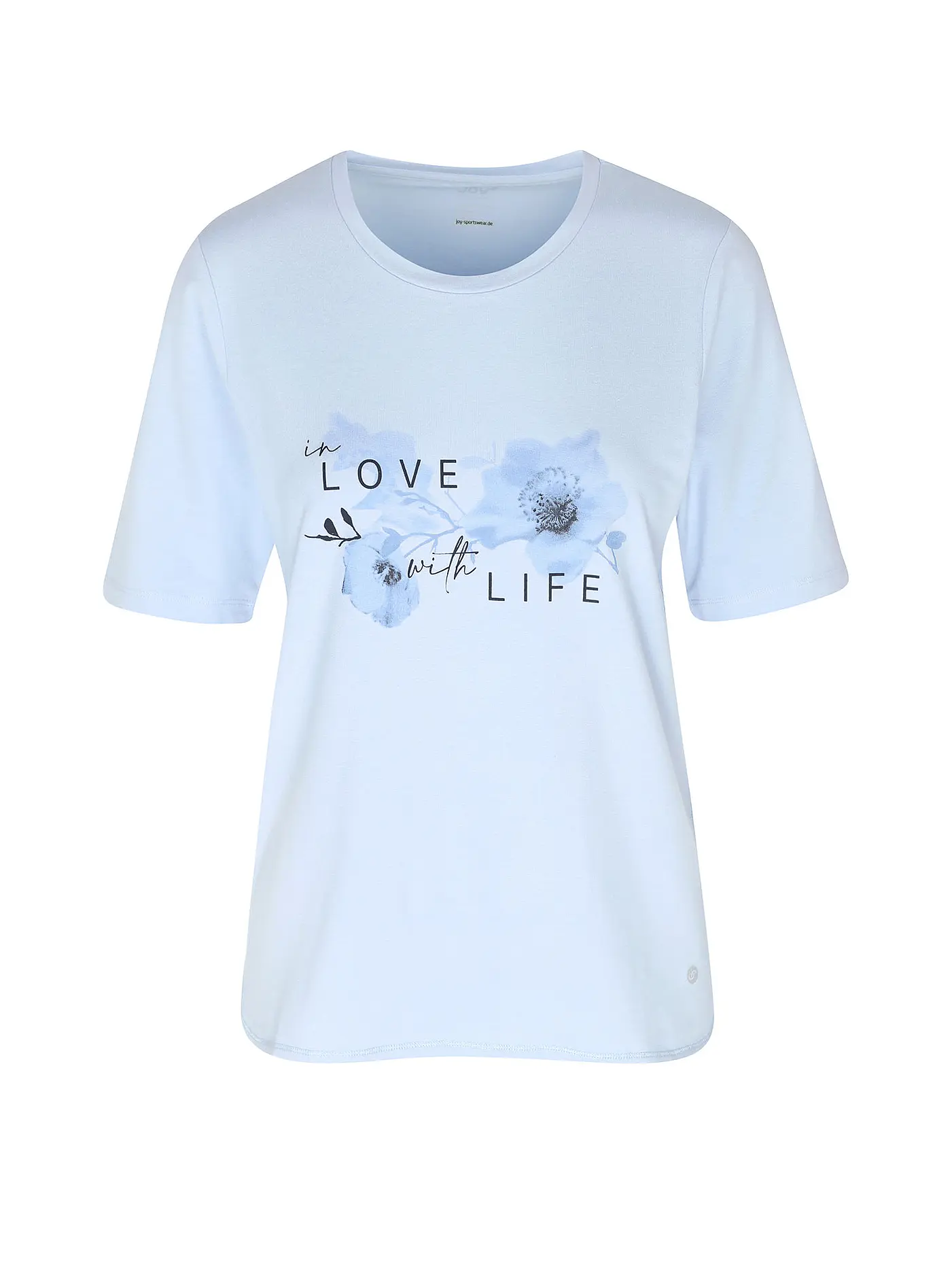 JOY SPORTSWEAR | Damen T-Shirt Luzie in Love with Life | hellblau