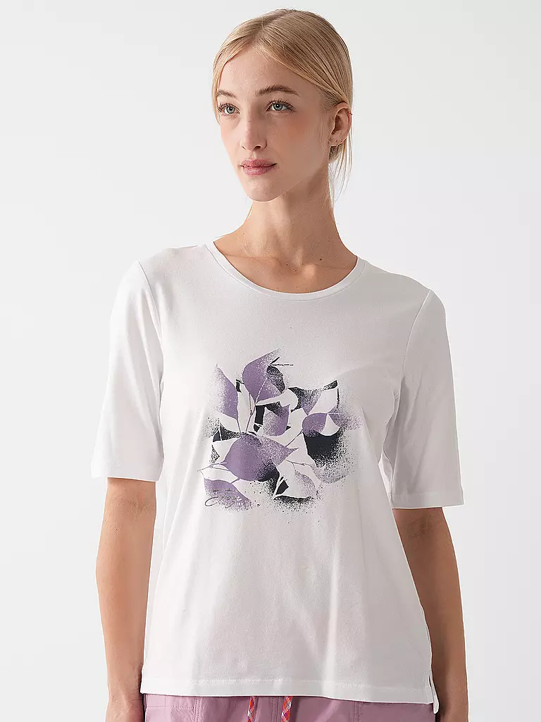 JOY SPORTSWEAR | Damen T-Shirt Melanie Flower Print | weiss
