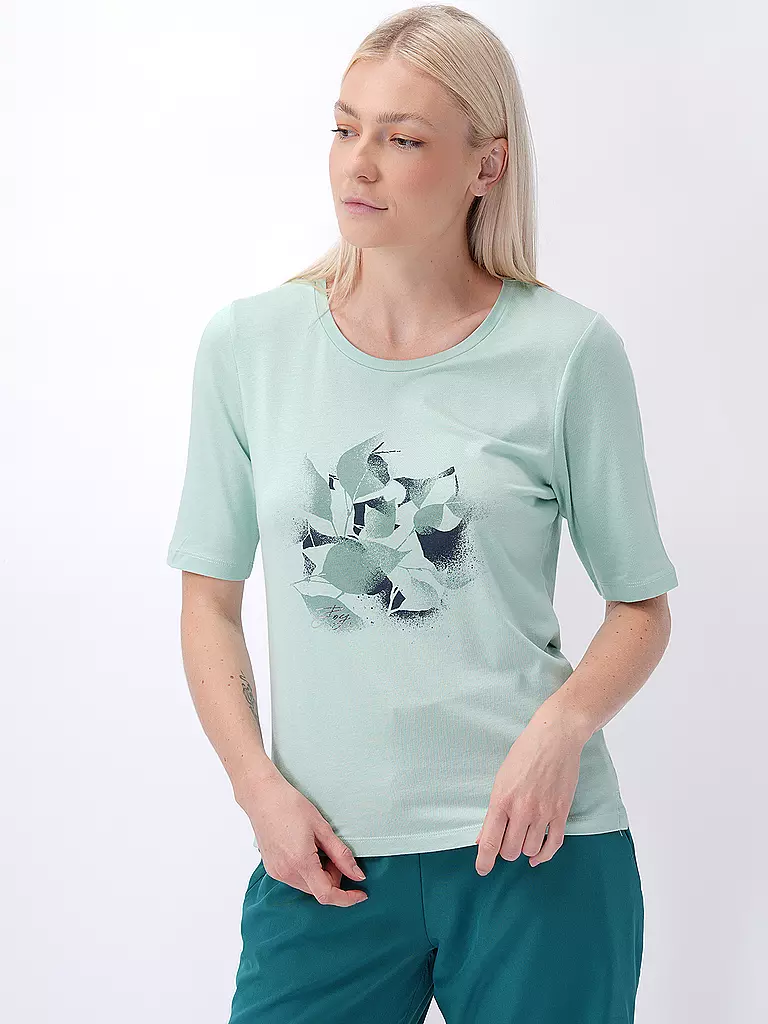JOY SPORTSWEAR | Damen T-Shirt Melanie Flower Print | weiss