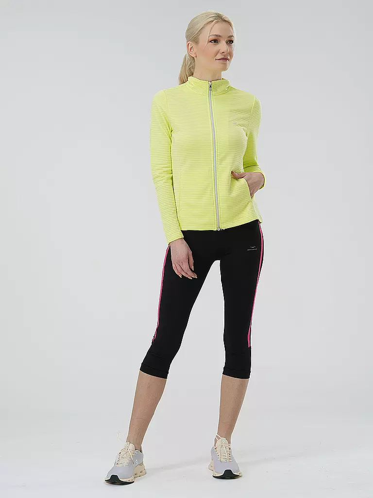 JOY | Damen Fitnessjacke Peggy | gelb